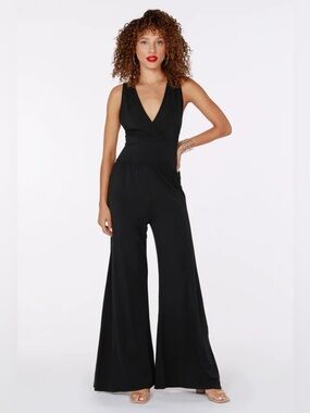 bobi Black Surplus Wide Leg Jumpsuit NWT Size Small $135